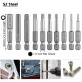 20Pcs Hex Head Wrench Drill Bit Set Shank Quick Release Magnetic Screwdriver Bits Set (Metric +SAE). 