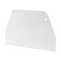 19 cm x 12.5cm Flat White Plastic Cake Decorator Dough Pastry Scraper Tool. 