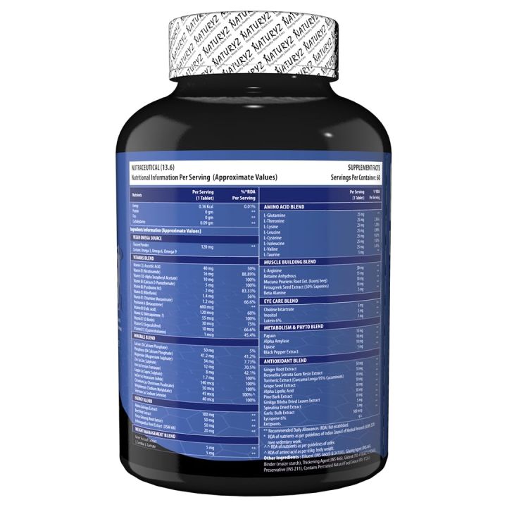 NATURYZ%20Daily%20Multivitamin%20Men%2018+%20with%20Highest%2060%20Nutrients%20(Vitamins,%20Minerals,%20Amino%20acids,%20Enzymes,%20Antioxidants,%20Herbal%20Extracts%20with%20Omega%203)%20and%2011%20Performance%20Blends%20for%20Muscle%20growth,%20Strength%20&%20Immunity-%2060%20Tablets(FROM%20INDIA)NUZ%20-%20Image%202