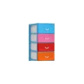 Daxer Plastic Drawer Cupboard -DDC04E[4D]. 