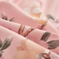 Pink Floral Bed Sheet 3pcs Set Cotton Skin-friendly Girls Bedroom Decoration Bed Cover Dormitory Home Bedding with 2 Pillowcases. 