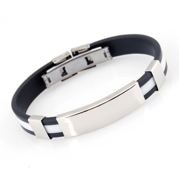%E3%80%90Grand%20Sale%E3%80%91Titanium%20Steel%20Personalized%20Korean%20Style%20Glow%20Men's%20Silicone%20Trendy%20Men's%20Stainless%20Steel%20Jewelry%20Bracelet%20-%20Image%203
