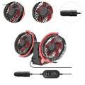 Car Multipurpose Vehicle Mounted Powerful Electric Fan Auto Cooling Fan for 12V 24V. 