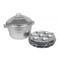 Aluminium Idli Make Idly Steamer Cooker with 2 Idly Plates (14 idly Cavity ). 
