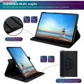 Stand Case for Samsung Galaxy Tab S7 S8 S9 11 inch SM-T870 SM-X700 Tab S9 X710 360 Rotating PU Leather Stand Tablet Cover +Pen. 