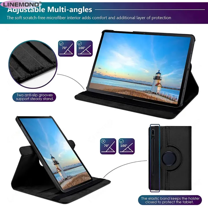 Stand%20Case%20for%20Samsung%20Galaxy%20Tab%20S7%20S8%20S9%2011%20inch%20SM-T870%20SM-X700%20Tab%20S9%20X710%20360%20Rotating%20PU%20Leather%20Stand%20Tablet%20Cover%20+Pen%20-%20Image%203