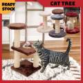 Cat Scratcher Tree Poles Tree Board Condo House Toys Small Cat Tree Cat Scratcher For Kitten And Adult. 