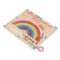 Wooden Color and Number Maze Board Safe Colorful Color Matching Board Game Early Learning for Toddlers. 