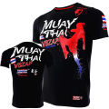 Vs zap MEN'S Muay Thai T shirt Sports running T shirt MEN'S gym fitness Jun training shirts dry fit sportswear boxing quick dry. 
