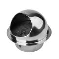 304 Stainless Steel Air Vent Round Grille Ventilation Cover Wall Vent Outlet 4 Inch. 