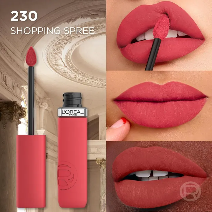 L%E2%80%99Oreal%20Paris%20Matte%20Resistance%20Liquid%20Lipstick%20230%20shopping%20spree%20-%20Image%202