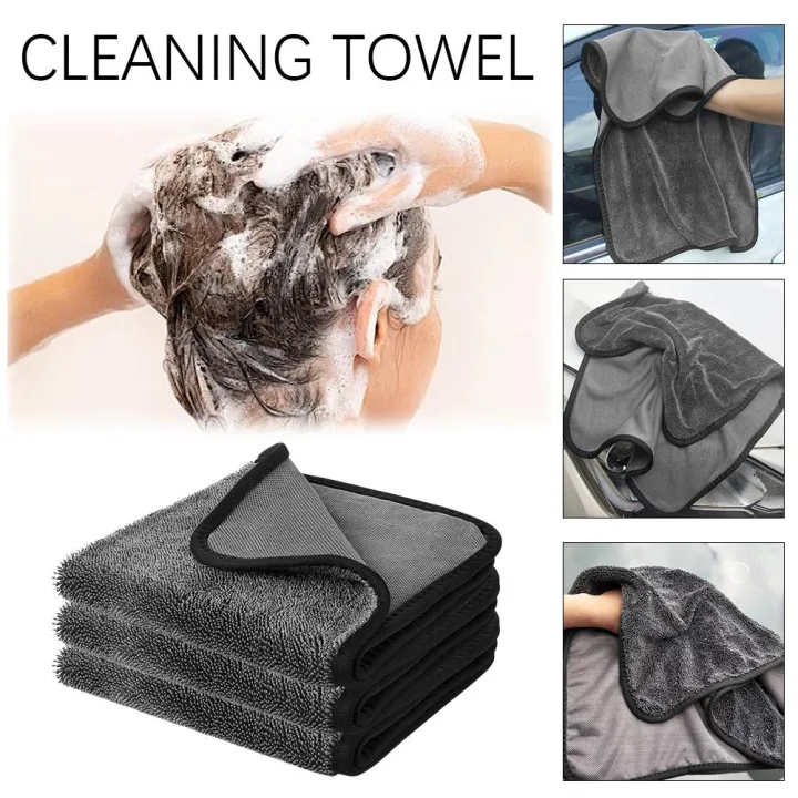 NEW%2040*60CM%20Quick%20Absorbent%20Towel%20Pigtail%20Thick%20Ultra-fine%20Towel%20Kitchen%20Household%20Absorbent%20Cleaning%20Car%20Cleaning%20Towel%20Fiber%20I2E0%20-%20Image%202
