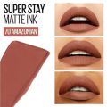 Maybelline New York Liquid Matte Lipstick, Long Lasting, 16hr Wear, Superstay Matte Ink, 70 Amazonian, 5ml FROM INDIA(SAM). 