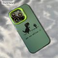 Anedshaop Funny No Internet T-Rex Dinosaur Case for iPhone 16 15 12 13 11 14 Pro Max XR 7 8 Plus Hard IMD Plastic Matte Cover for Men Boys. 