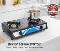 Double Burner Gas Cooker Non Stick - Latest Colorful Design. 