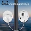 Refrigerator Locks Mini Fridge Lock 2pcs Keyless Digital Locks Steel Cable Punch Free Self-adhesive Childproof Freezer Door Cabinet Drawer Furniture Steel Cable Locks. 