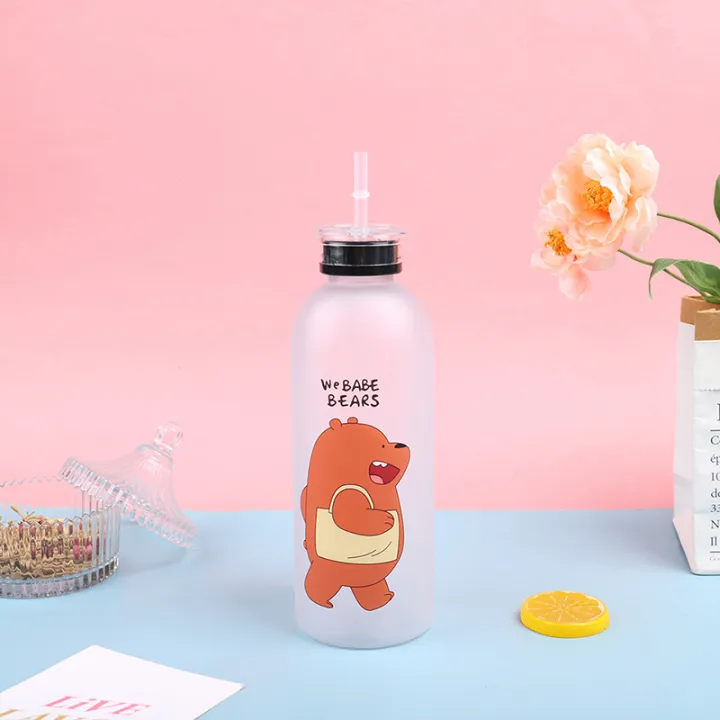 Frosted%20Panda%20Bear%20Cup%201000ml%20Water%20Bottles%20With%20Straw%20Leak-proof%20Protein%20Shaker%20-%20Image%204