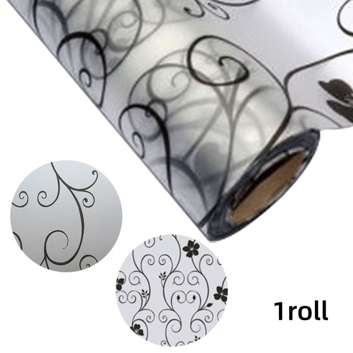 1/3%20Rolls%2045*100cm%20Window%20Glass%20Sticker%20Frosted%20Black%20Flower%20Pattern%20Waterproof%20UV%20Protector%20Matte%20Window%20Paster%20Films%20Frosted%20Decal%20-%20Image%209