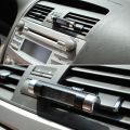 【Miga Plaza】2 in 1 Blue Backlight LCD Display Screen Auto Accessories  Air Vent Outlet Car Digital Time Clock. 