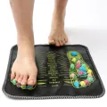 【DIV MALL】1Pc Acupuncture Cobblestone Foot Reflexology Massage Pad Walk Stone Square Foot Massager Cushion for Relax Body Pain Health Care. 