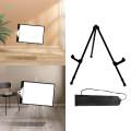 Easel Stand for Display, Foldable Portable Tabletop Easel for Wedding Banner and Poster Display Stand, Tabletop Easel Metal Tripod with Portable Bag. 