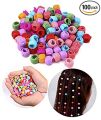 Mini Colourful Round Hair Clips 50pcs. 