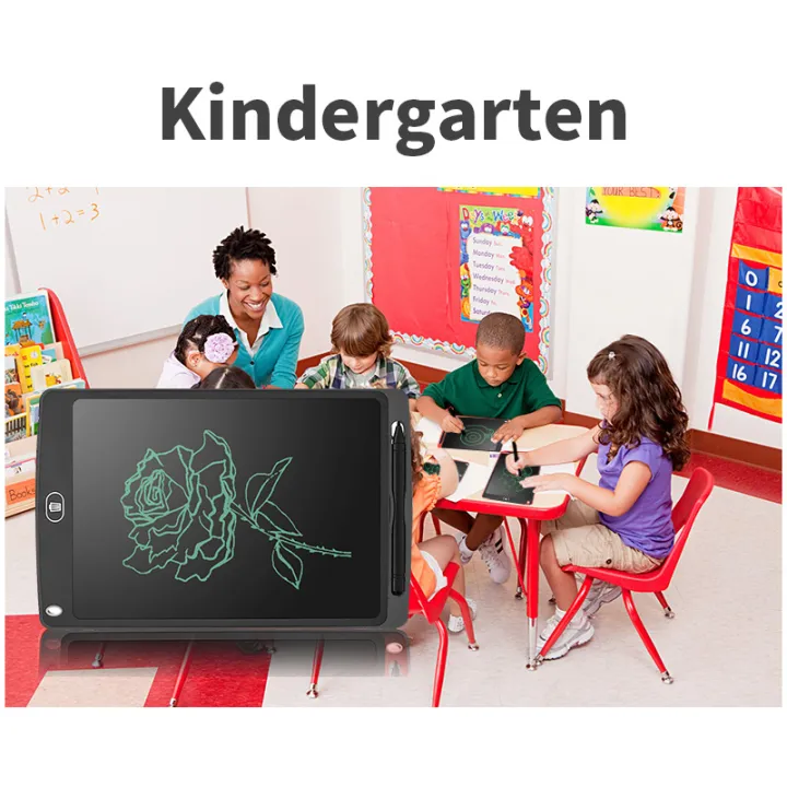 KIVEE%20LCD%20Drawing%20Tablet%20Keyboard%20One%20Key%20To%20Clear%20With%20Lock%20&%20Stylus%20Pen%20ABS%20Frame%20Writing%20Tablet%20Whiteboard%20Board8.5/10%20inch%20-%20Image%209