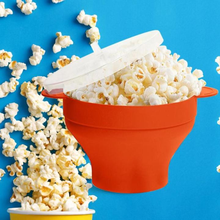 Popcorn MAKER Popper Bowl with Lid silicone microwave