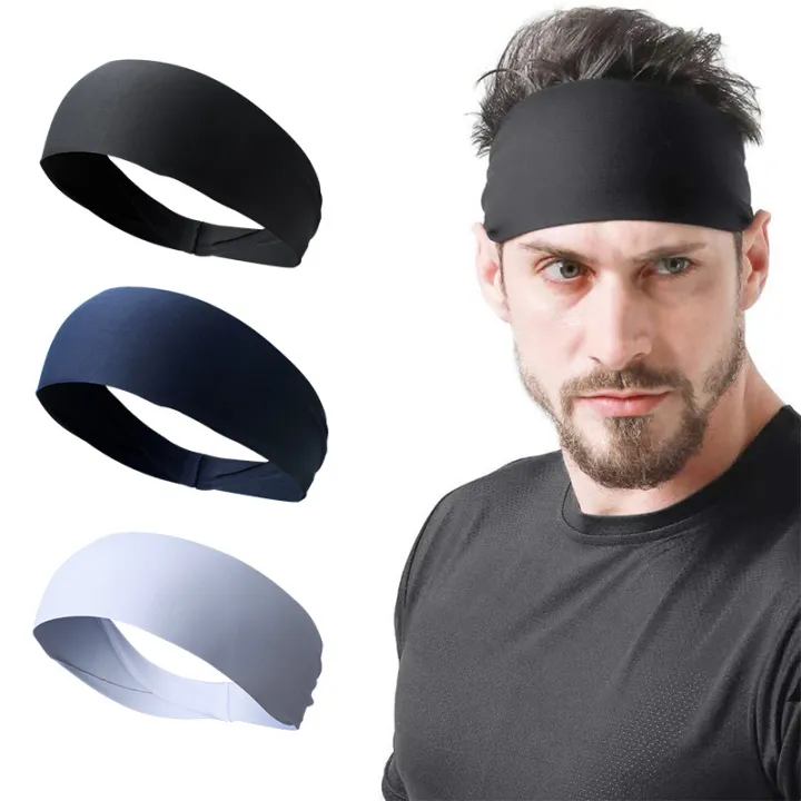 Sport Headband Unisex Stretch Sweat Head Hair Bands For Gym Yoga Outdoor Sport BAWEI