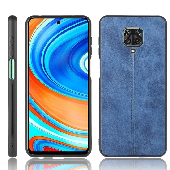 (Stock available) For Xiaomi Redmi Note 9 Pro / Note 9s / Note 9 Pro Max Shockproof Sewing Cow Pattern Skin PC + PU + TPU Case