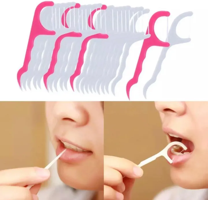 Tooth Cleaning Dental Floss Toothpicks Plastic Set