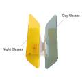 Car Sun Visor Extender Aolvo Anti Glare HD Night Driving Visor Goggles Multifunctional 2 in 1 Adjustable Automobile Sun Vision Visor Clip Mirror for Day and Night Safety Driving - + Gray. 