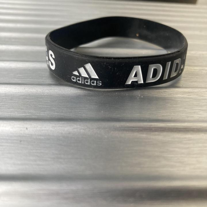 Adidas%20BLACK%20Silicone%20Rubber%20Wristband%20Clover%20Cuff%20Bracelet%20Bangles%20for%20women%20men%20Bracelet%20bands%20-%20Image%203