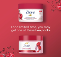 Dove Exfoliating Body Polish Crushed Cherries & Chia Milk Body Scrub. 