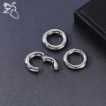 ZS 1PC G23 Titanium Hoop Earring for Women Silver Plated Circle Earring Large Gauge Seputm Nose Ring 2/4/6/8/10/12G Punk Earring. 