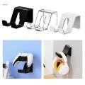 Wall Mount Gamepad Controller Stand Easily Install Durable Headphone Hanger Black. 