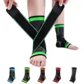 1 PC Sports Ankle Brace Compression Strap Sleeves Support 3D Weave Elastic Bandage Foot Protective Gear Gym Fitness. 