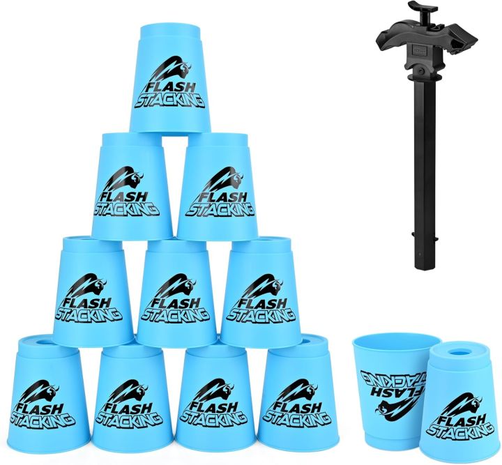 QY Flash Stacking - Pack of 12 Quick Stacks Cups, Sports Stacking Cups ...