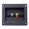 DIY Home Car Stereo Screw Cup Connectors Subwoofer Plugs 2-Way Speaker Box Terminal Binding Post, 4 Pcs Black. 