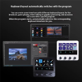 Mbox N4 Stream Deck Adjustable Stand Touch Strip 10-Key Visual Macro Keyboard Quad-Dial Interface Dual Usb-C Usb-A Hub. 