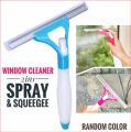 Multi-functional Glass Cleaner, 2 in 1 Spray Wiper, Glass Window Scraper. 