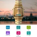 SKMEI Sports Quartz Stainless Steel Dual Display Chrono Waterproof Watch for Men 1220. 