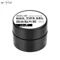 Myyeah 8 ml Transparent Nail Art Multi-Use Gel Decoration Solid Adhesive Gel Flower Carving Nail Extension UV Gel Manicure Tool. 