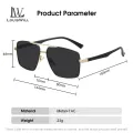 LouisWill Men Sunglasses Double Beam Frame UV400 Polarized Glasses Square Shape Sunglasses Eyewear Ultra Light Elastic Leg Anti Glare Glasses Outdoor Sports Driving Sunglasses. 