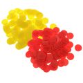 【LuxeGlow】Pack Of 200 Plastic Counters Gaming Chips Board Game Teaching Toy Red Yellow. 