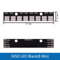 8*1Bit 8 Bits WS2812 WS 2811 5050 RGB Full LED Lamp Panel Module 5V WS2812B Rainbow LED Precise For Arduino 8 Channel Lights. 