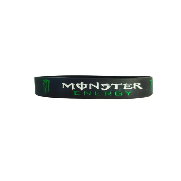 Monster%20Black%20Silicone%20Mens%20&%20Womens%20Unisex%20hand%20band%20Wristband%20Bracelet%20-%20Image%203