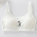 Cotton Puberty Training Bra Bow Teenage Girl Bra with Pad Breathable Teen Lingerie Camisole for 12-16Y sports bra. 