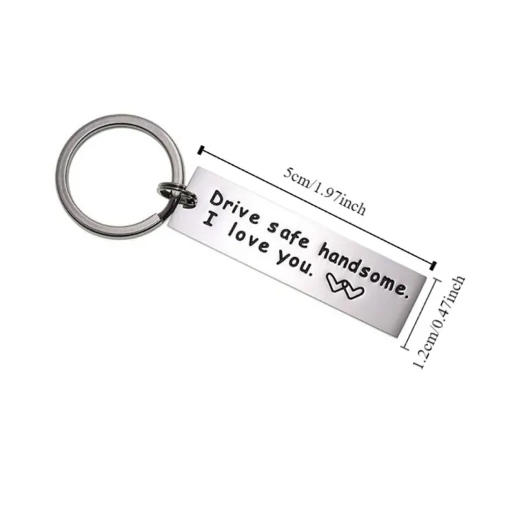 High%20Quality%20Stainless%20Steel%20Engraving%20Car%20Key%20Ring%20Drive%20Safe%20Handsome,%20I%20Love%20You%20Double%20Sided%20Mirror%20Polishing%20Drive%20Safe%20Keychain%20Best%20Wishes%20Letter%20Keychain%20Birthday%20-%20Image%202
