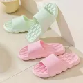 【WEJA】Summer Slippers Women Lightweight Home Anti Slip Bathroom Slides Male Comfort Soft Outdoor Beach Couple EVA Slippers Solid Color. 